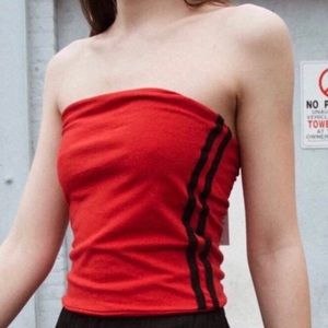brandy melville red tube top
